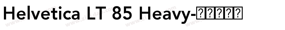 Helvetica LT 85 Heavy字体转换